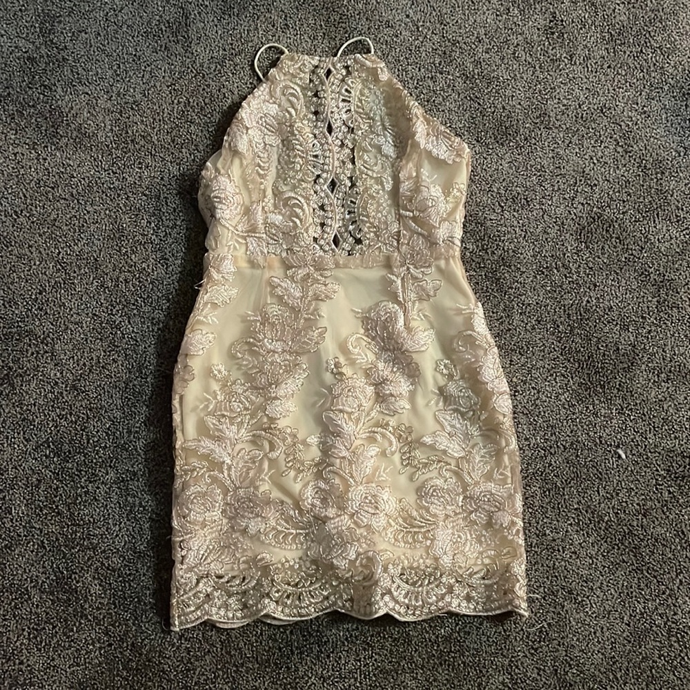 Brand new dress. Gold women size M